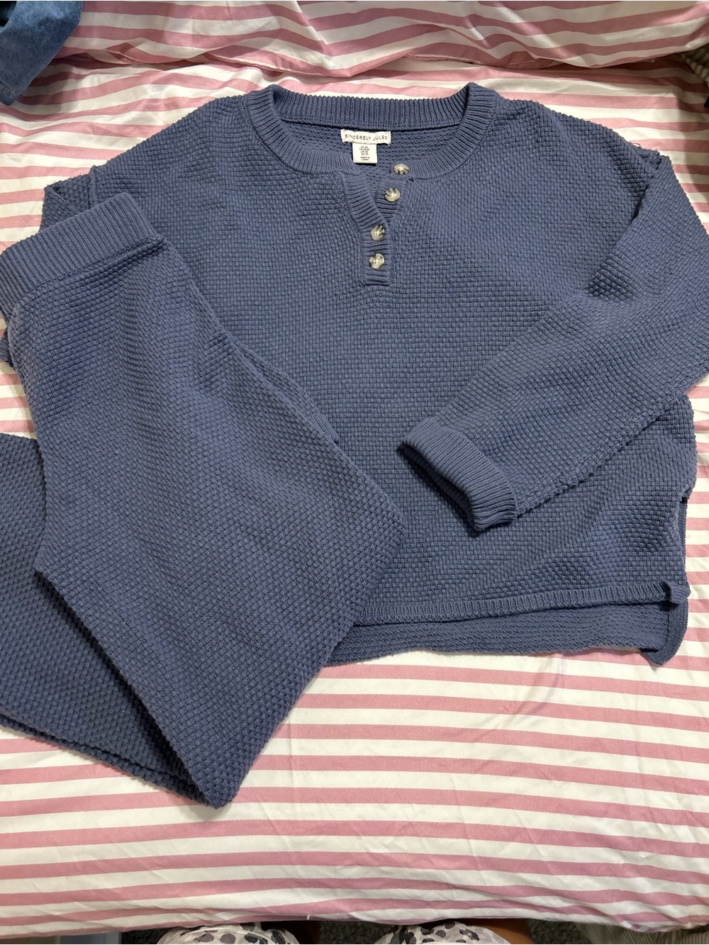 Blue sweater set